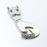 Jewelry used | Men Womens Sterling Silver Letter B Cat Design Brooch Lapel Pin