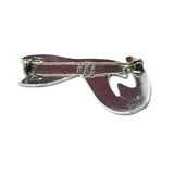 Sterling Silver Letter B Design Cat Brooch / Lapel Pin