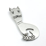 Jewelry used | Men Womens Sterling Silver Letter B Cat Design Brooch Lapel Pin