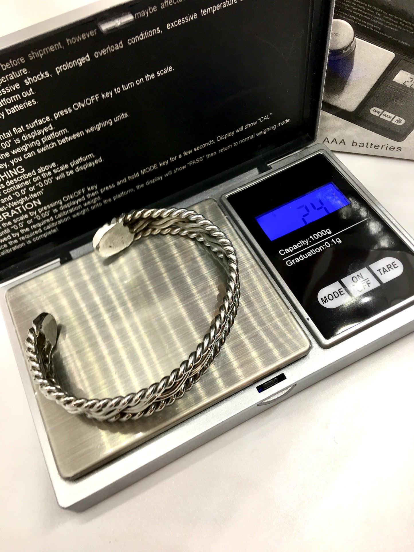 Digital Pocket Scale 1000g - Use for Jewelry, Herbs, Spices, Supplements, Botanicals