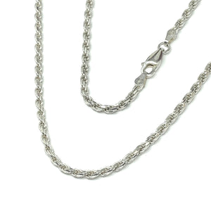 Discount Jewelry | Sterling Silver 16" Italian Rope Chain Necklace