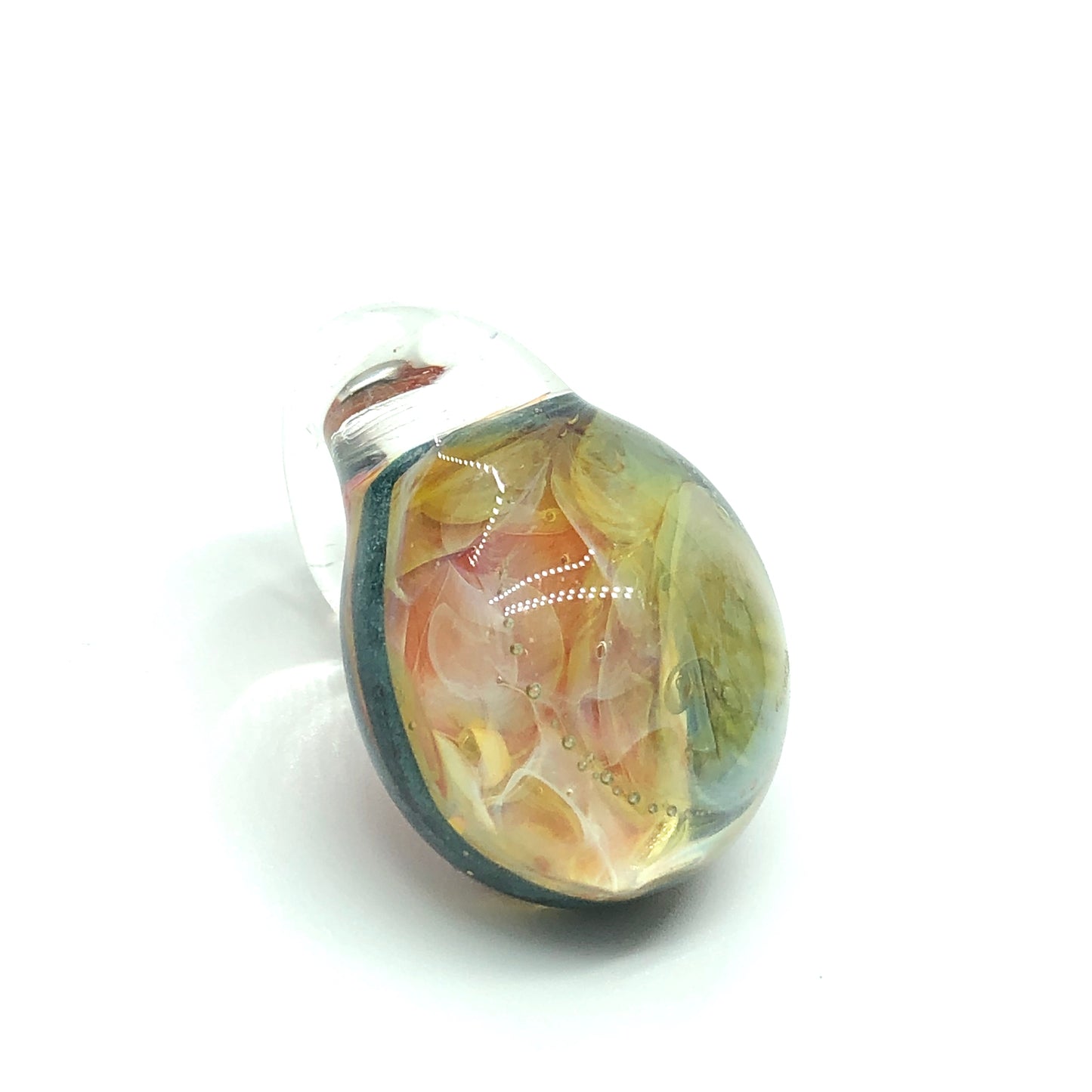 Shop Fashion Jewelry - Womens Shabby Chic HandCrafted Glass Pendant Heirloom Rose Design - Blingschlingers Estate Jewelry Online