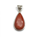 Jewelry | Mens Womens Sterling Silver Captivating Red Jasper Teardrop Pendant