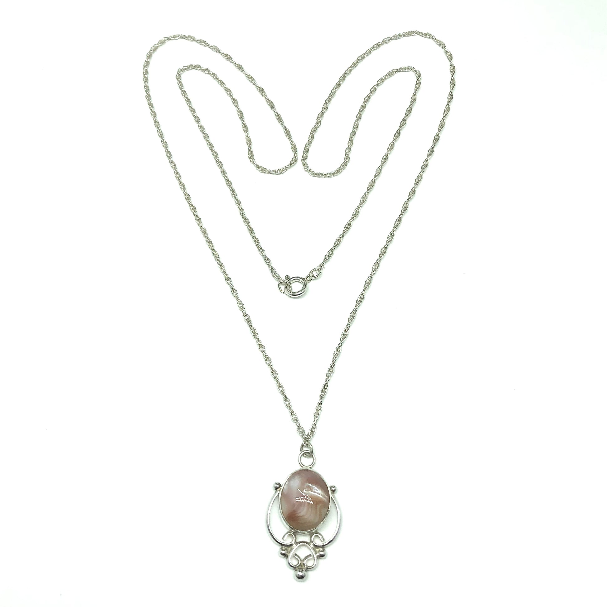 Jewelry Womens 24" Sterling Silver Pink Pearl Layering Y Necklace