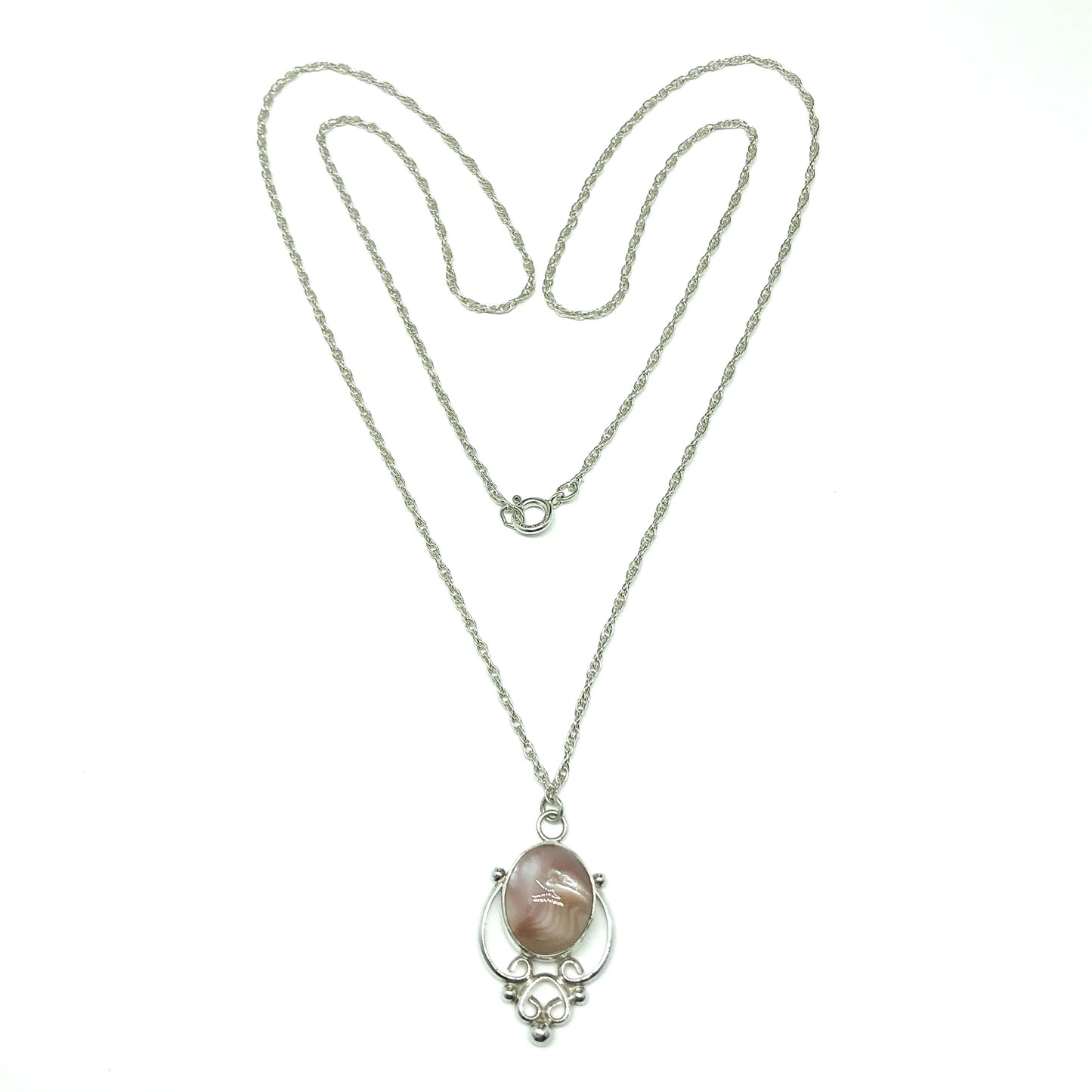 Jewelry Womens 24" Sterling Silver Pink Pearl Layering Y Necklace