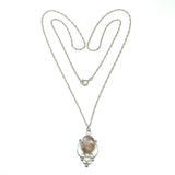 Jewelry Womens 24" Sterling Silver Pink Pearl Layering Y Necklace