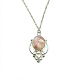 Jewelry Womens 24" Sterling Silver Mauve Pink Pearl Fine Layering Chain Necklace
