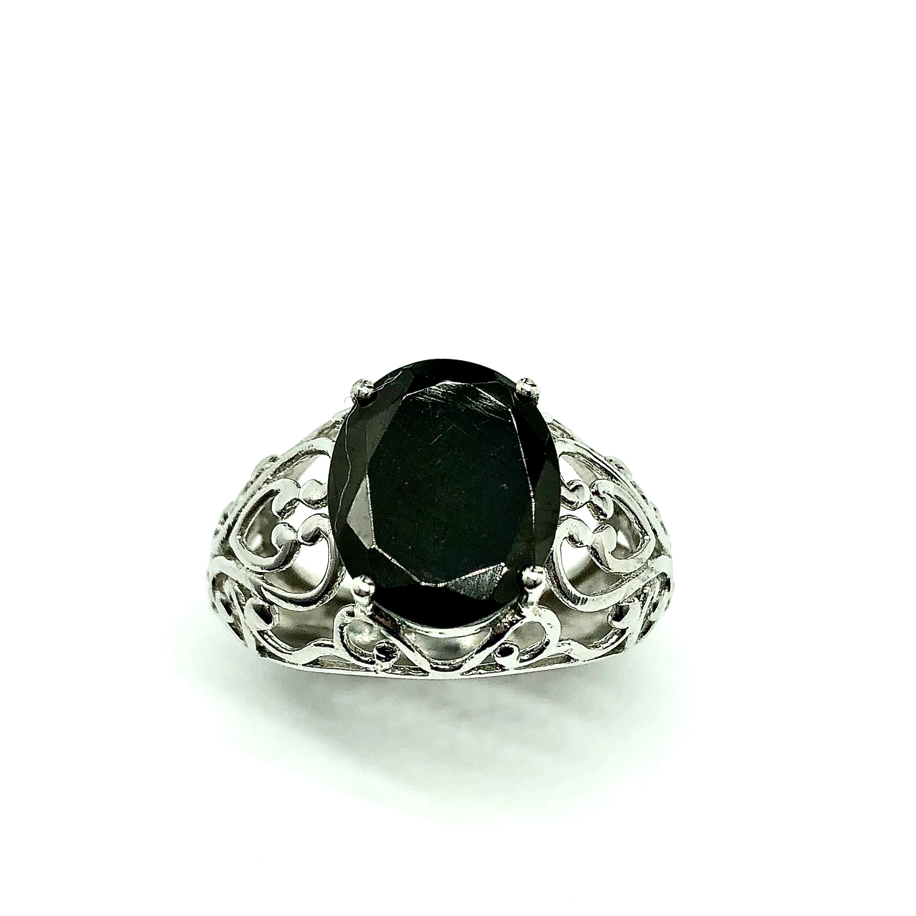 Buy Black Onyx Ring 925 Sterling Silver Ring Oval Stone Shape Ring Handmade  Ring Stylish Ringwomen Ring Gorgeous Ringsilver Jewelrygift Online in India  - Etsy