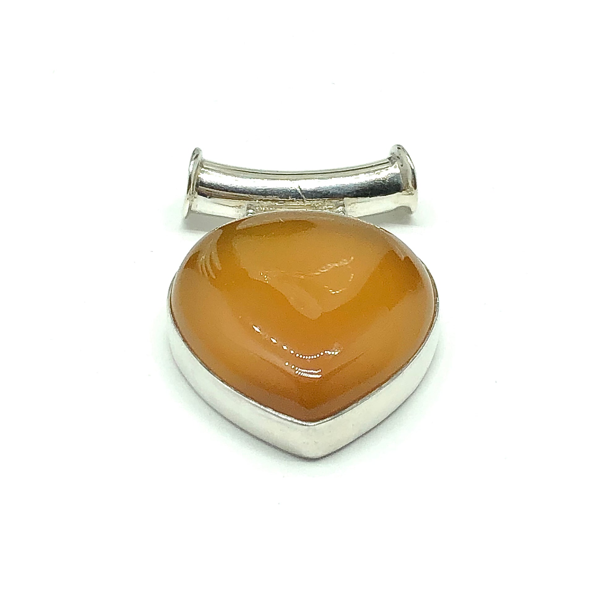 Jewelry | Sterling Silver Unique Yellow Chalcedony Stone Pendant