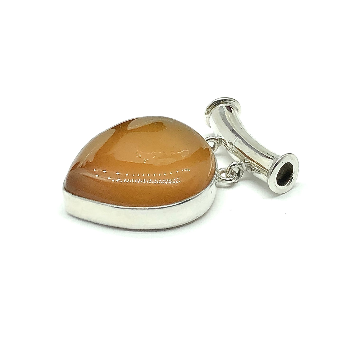 Jewelry | Sterling Silver Unique Yellow Chalcedony Stone Pendant