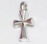 Silver Pendants | Religious Sterling Silver 3D Cross Pendant | Estate Jewelry online Blingschlingers.com