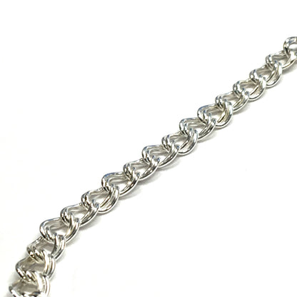 Bracelet - 7 1/8" Sterling Silver Petite Double Chino Link Charm Bracelet