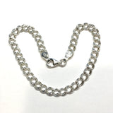 Bracelet - 7 1/8" Sterling Silver Petite Double Chino Link Charm Bracelet - Blingschlingers Jewelry
