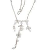 Chains | Sterling Silver White Moonstone Bead Necklace 17.5" | Blingschlingers Jewelry
