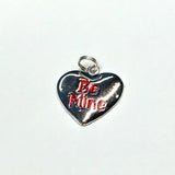 Jewelry - Sterling Silver Be Mine 💖 Love Statement Red Enamel Heart Charm
