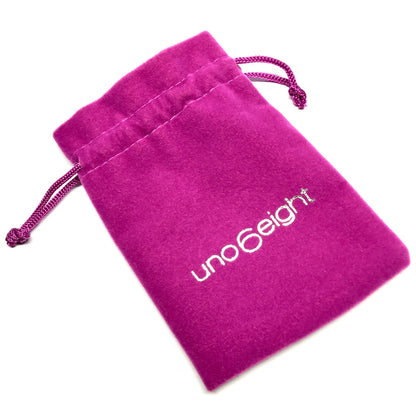 Uno 6 Eight Mauve Jewelry Gift Bag / Pouch for Bracelets Chains - Blingschlingers Jewelry