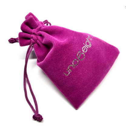 Uno 6 Eight Mauve Jewelry Gift Bag / Pouch for Bracelets Chains - Blingschlingers Jewelry