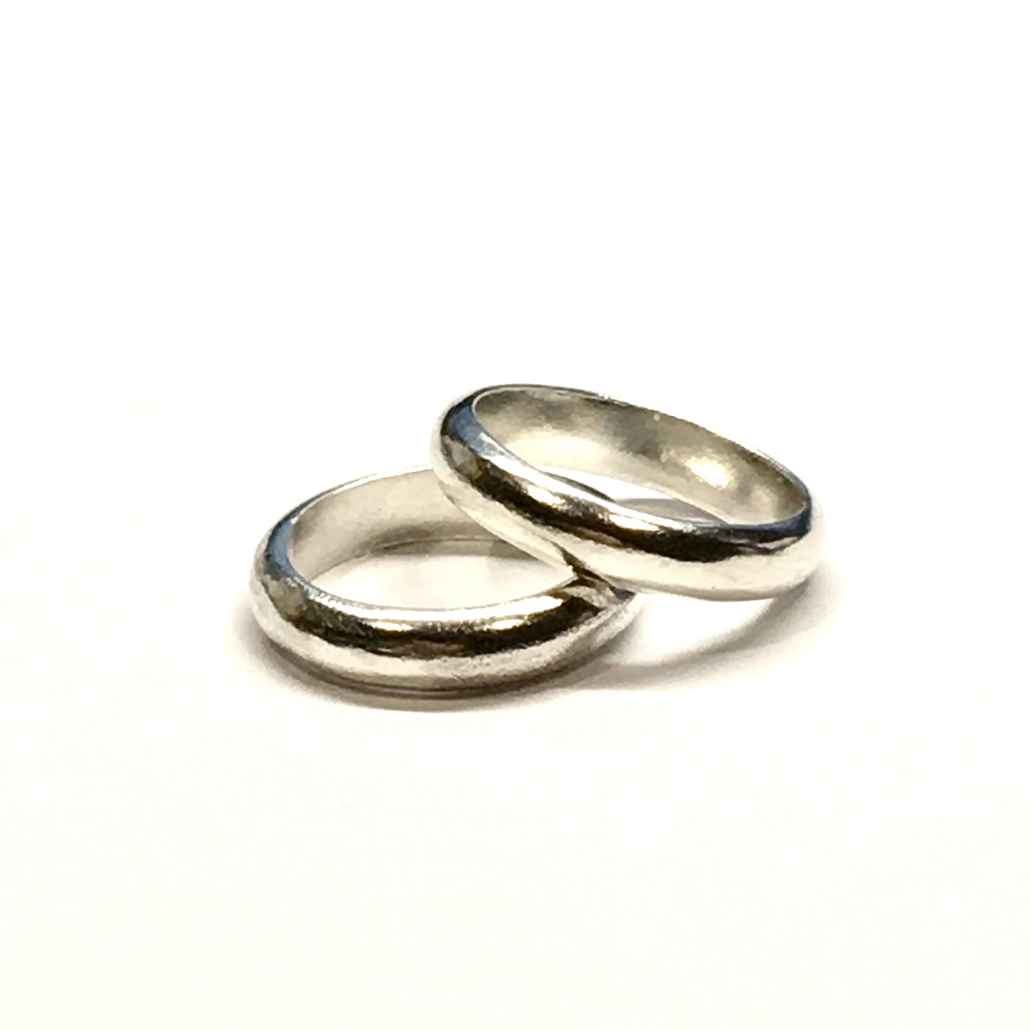 Buy Charms - Bridesmaid Gifts - Set of 2 Wedding Ring Charms Sterling Silver Plain Band - Blingschlingers Jewelry Online