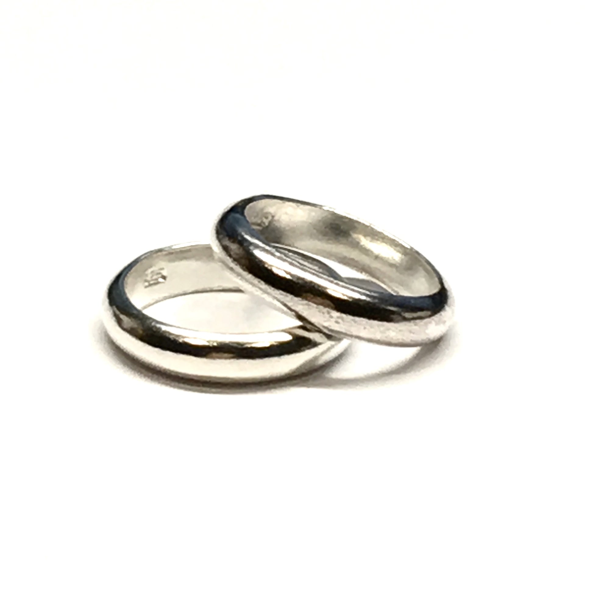 Buy Charms - Bridesmaid Gifts - Set of 2 Wedding Ring Charms Sterling Silver Plain Band - Blingschlingers Jewelry Online