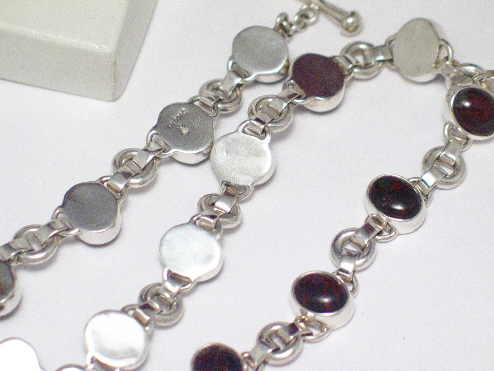 Stone Necklace | Designer Sterling Silver Jasper Satellite Choker Necklace | Estate Jewelry online