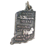 Charm | Vintage Sterling Silver Boyhood Home Lincoln Indiana State Charm | Jewelry