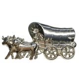 Silver Brooches & Lapel Pins | Vintage Sterling Silver Oxen & Covered Wagon Brooch | Blingschlingers Jewelry online
