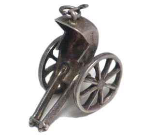 3D Charms | Sterling Silver Japan 3D Rickshaw Charm | Vintage Jewelry