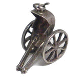 3D Charms | Sterling Silver Japan 3D Rickshaw Charm | Vintage Jewelry