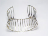 Affordable Used Jewelry | Alluring Sterling Silver Wide Cage Cuff Bracelet