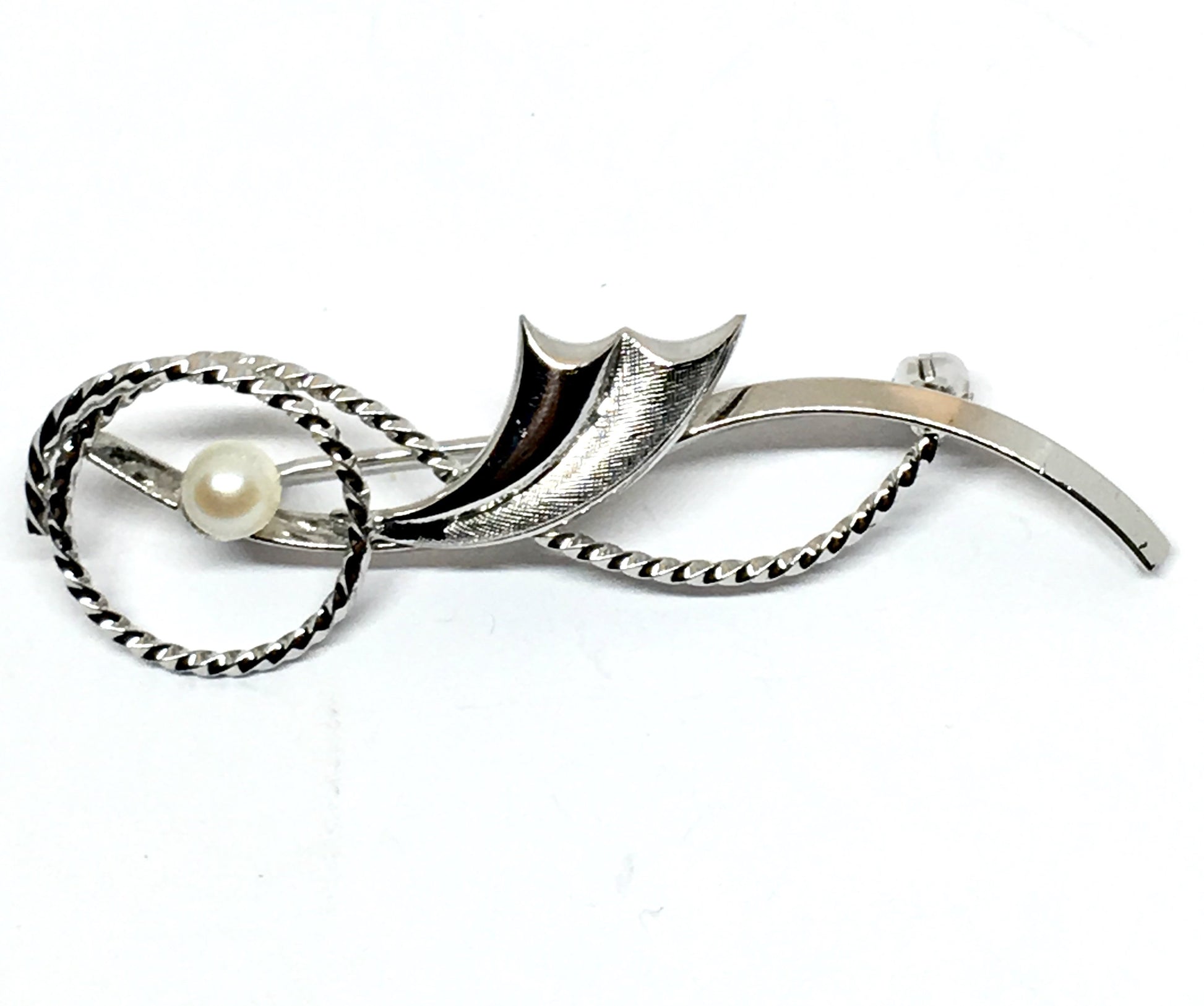 Brooch Lapel Pin - Mens Womens Enchanting Vintage Sterling Silver Dandelion Design Pearl Brooch Lapel Pin | Blingschlingers Jewelry