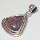 Affordable Jewelry | Sterling Silver Mocha Brown Stone Pendant