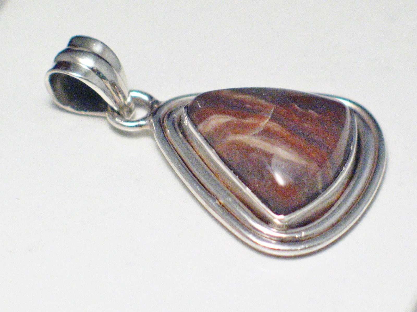 Affordable Jewelry | Sterling Silver Mocha Brown Stone Pendant