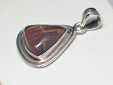 Affordable Jewelry | Sterling Silver Mocha Brown Stone Pendant