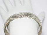 Used Jewelry | Sterling Silver 12mm Snake Skin link Chainmail Soft Bangle Bracelet