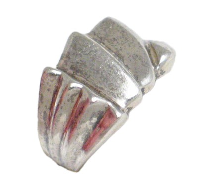 Sterling Silver Modern Architectural Style 14mm Wide Band Ring size 8.75