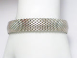 Used Jewelry | Sterling Silver 12mm Snake Skin link Chainmail Flex Bangle Bracelet online at Blingschlingers