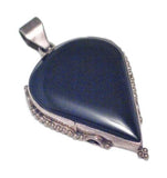 Pendants | Large Unique Sterling Silver Black Agate Stone Focal Pendant | Jewelry
