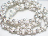 Pre-Owned Womens Jewelry | Sterling Silver 18" Fancy Sandblasted Bead Ball Chain Necklace 