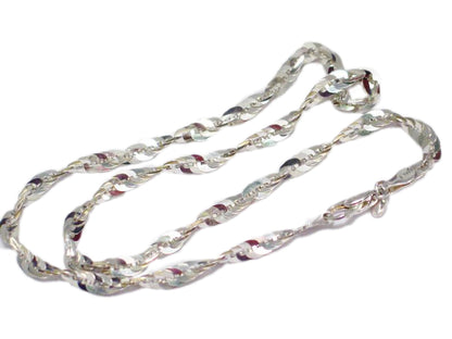 Chains | 950 Sterling Silver 18" Flat Anchor Link Rope Chain Necklace | Necklaces
