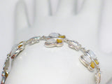 Low Cost Overstock Jewelry | 7.5" Sterling Silver Mother of Pearl Stone Butterfly Bracelet Women - Blingschlingers Jewelry