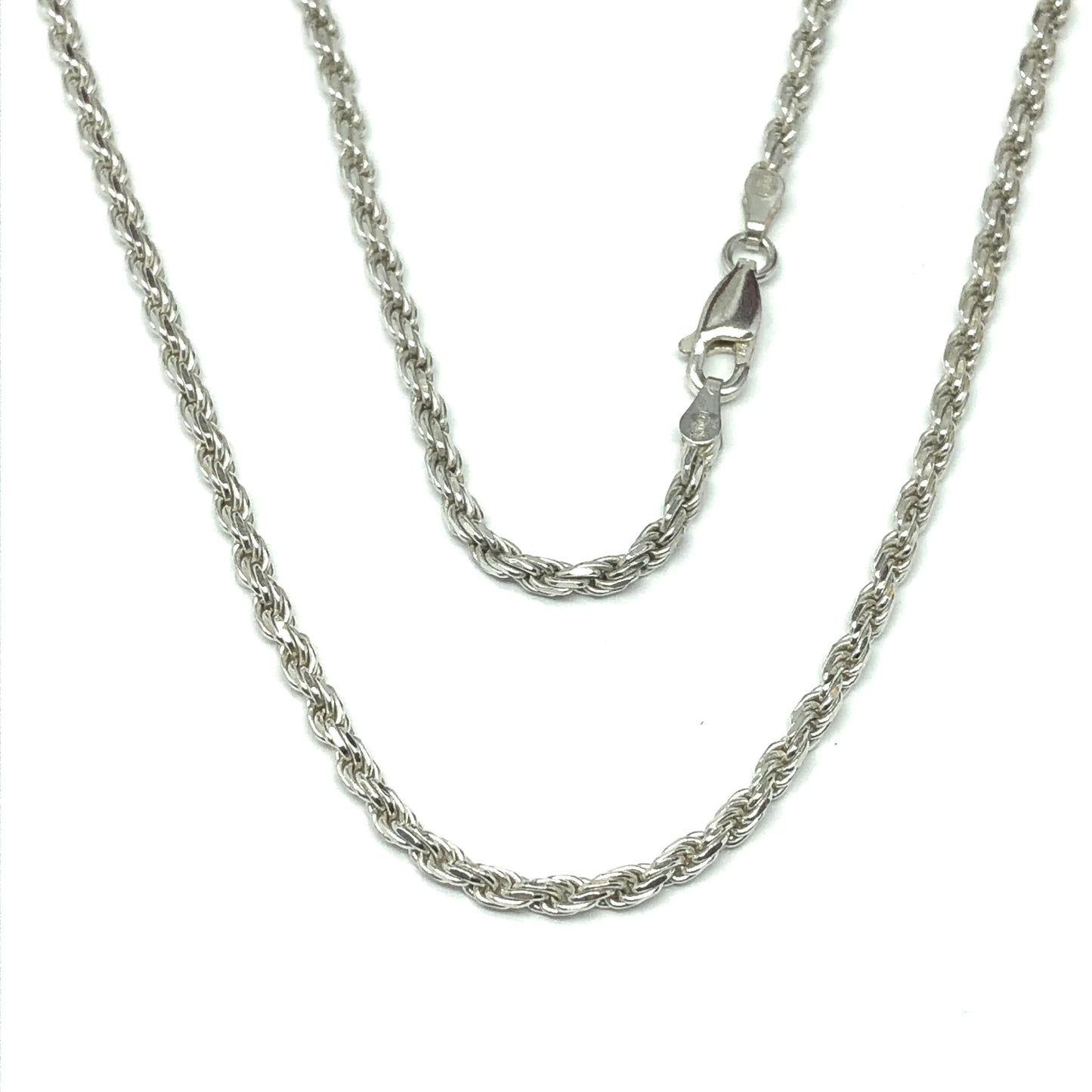 Jewelry | Sterling Silver 16" Italian Rope Chain Necklace