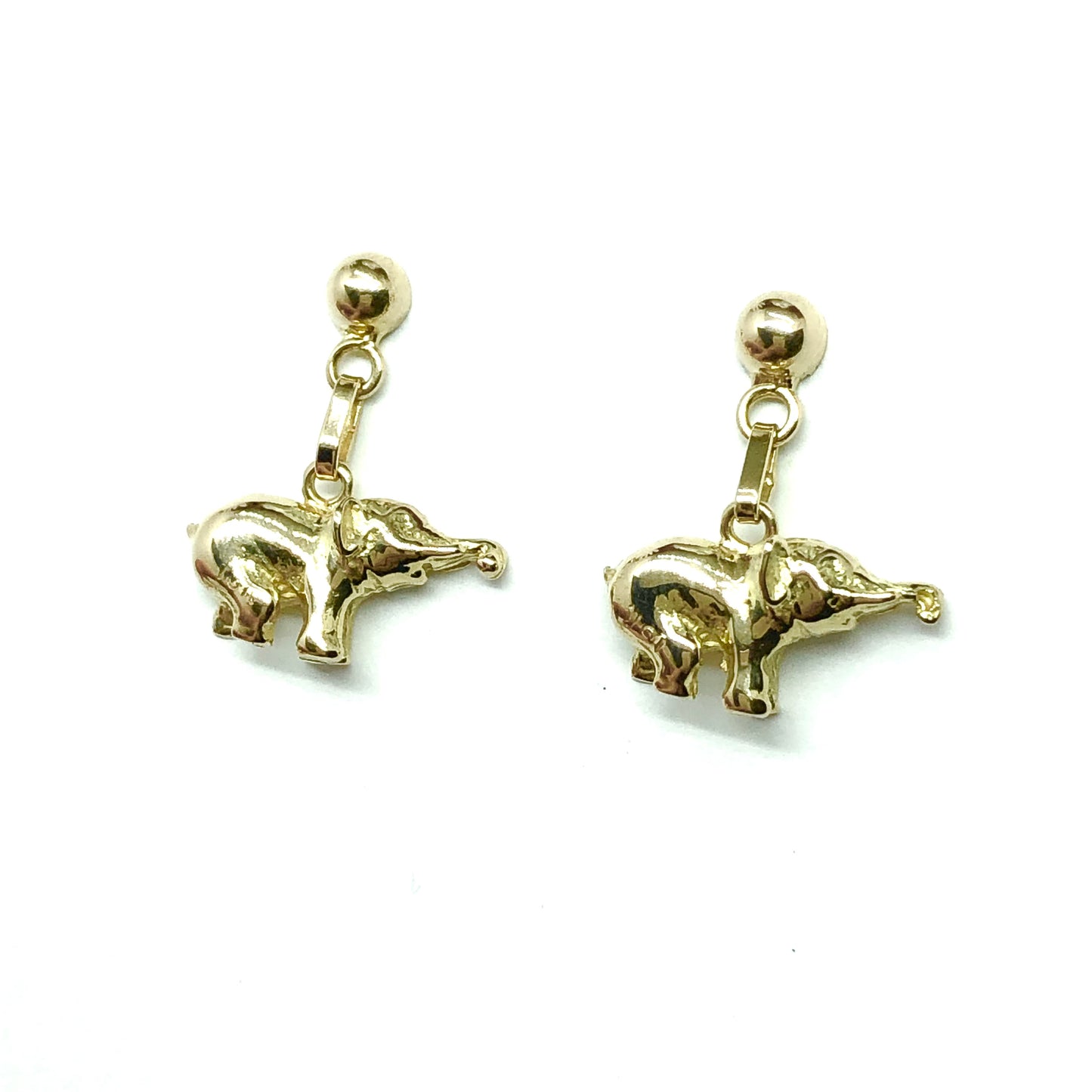 18k Gold Animal Charms Dangle Earrings for Women | Buy Discount Estate Jewelry Online at Blingschlingers.com
