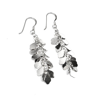 Jewelry | Earrings 2 1/4" 925 Sterling Silver Shimmery Waterfall Dangle Earrings - Blingschlingers.com USA