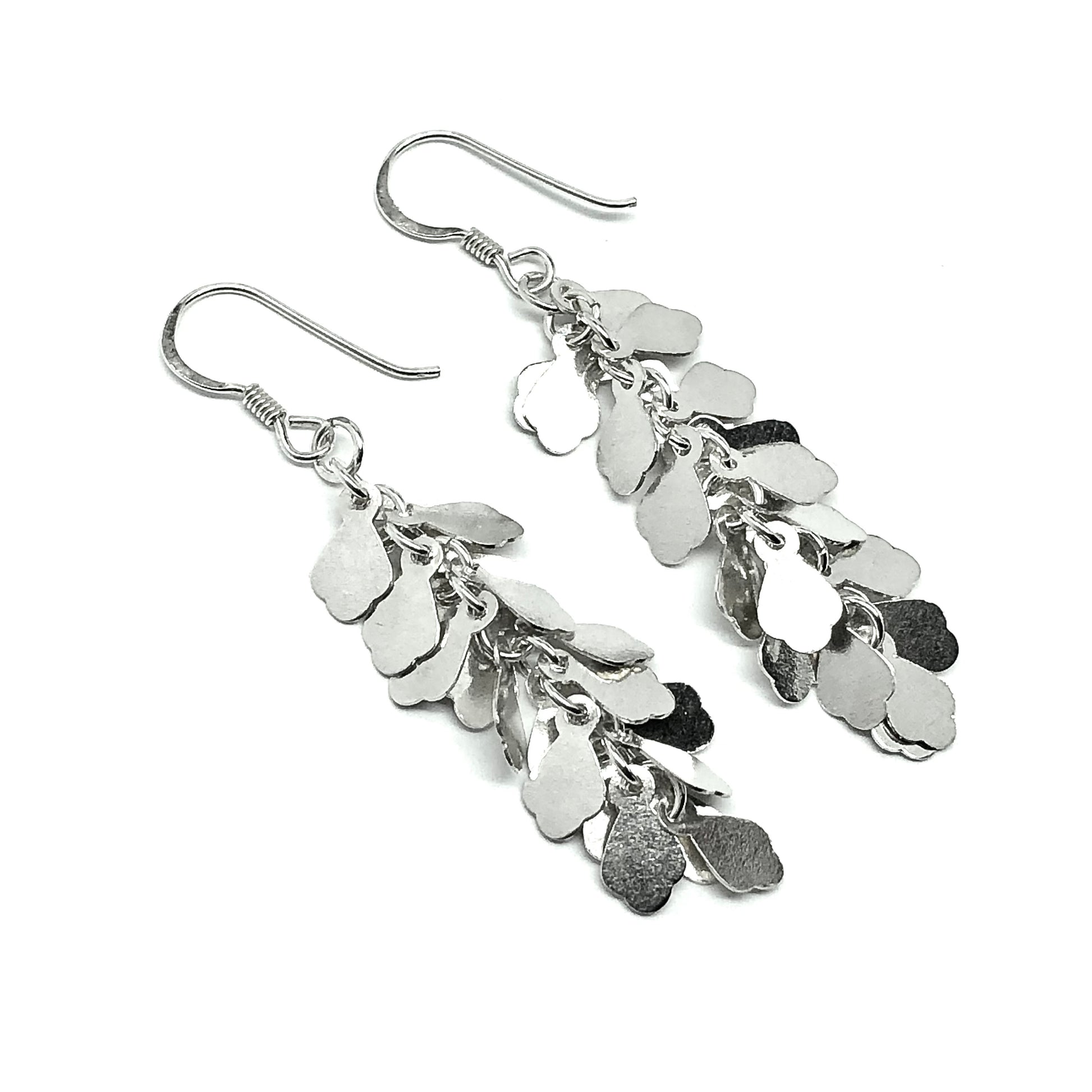 Jewelry | Earrings 2 1/4" 925 Sterling Silver Shimmery Waterfall Dangle Earrings