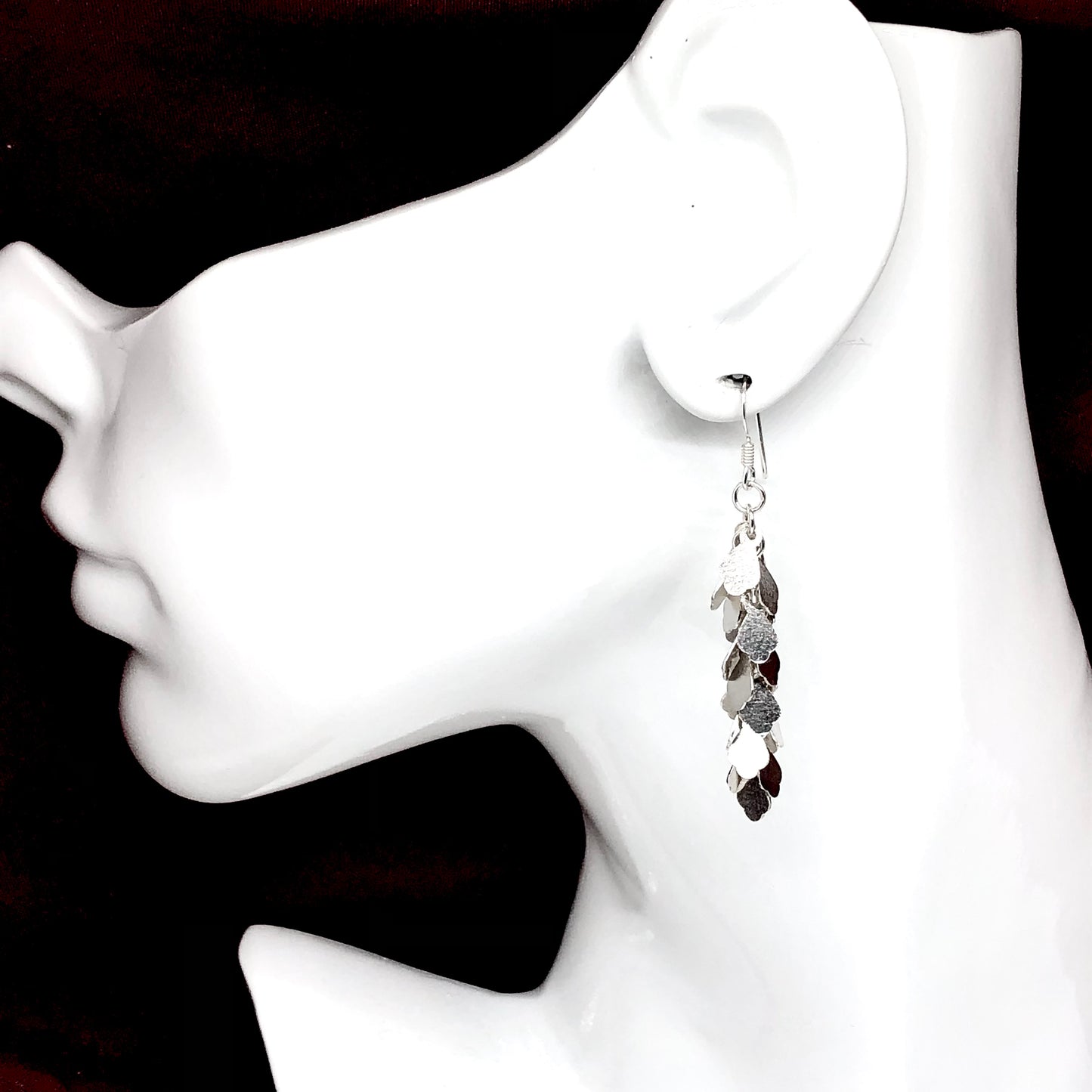 Best Priced Jewelry online | Womens 2 1/4" Sterling Silver Waterfall Dangle Earrings