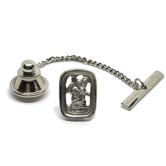Mens Accessories - Vintage Swank Sterling Silver Religious Moses Walking Through Water Tie Tack