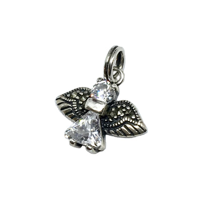 Jewelry | Sterling Silver Precious Cz Angel Charm Pendant