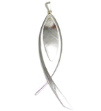 Silver Pendants | Womens Sterling 3.5in Modernist Style Pendant | Estate Jewelry online at Blingschlingers