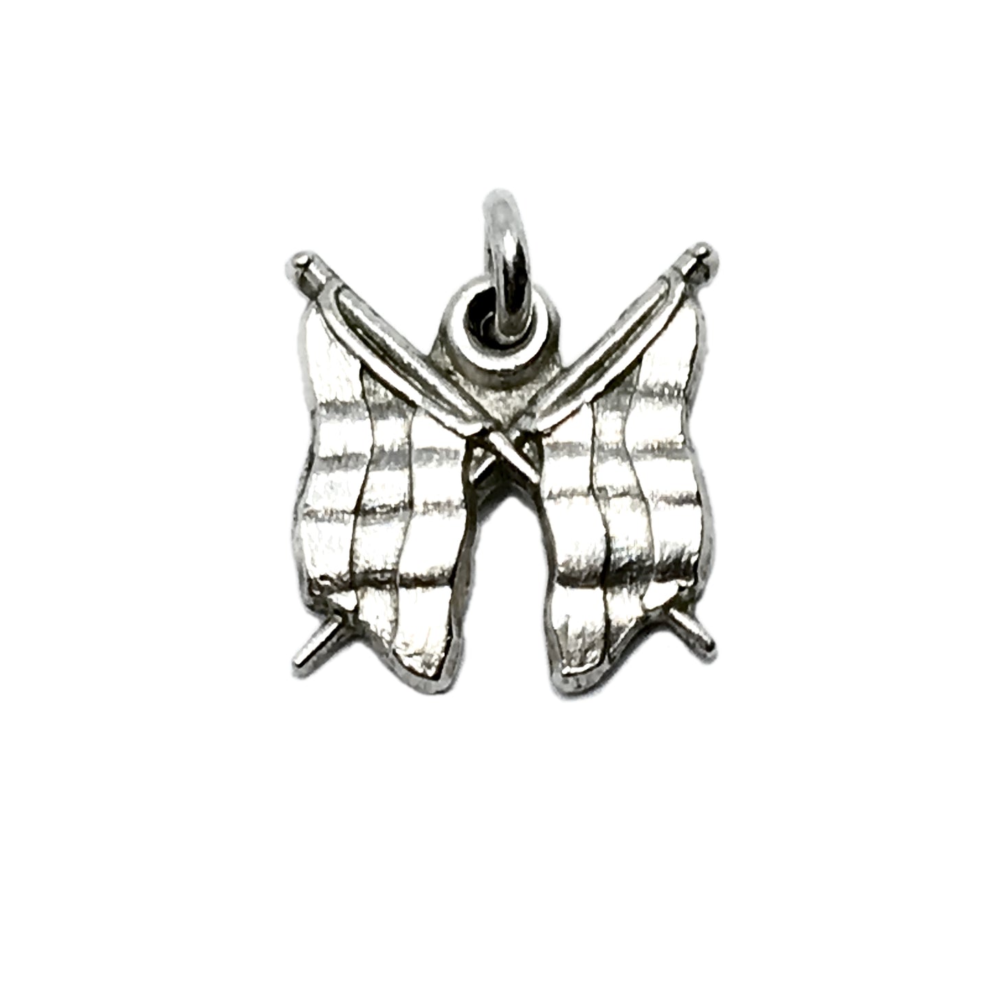 Vintage Jewelry | Vintage Sterling Silver 3 Band Country Flag Charm Pendant