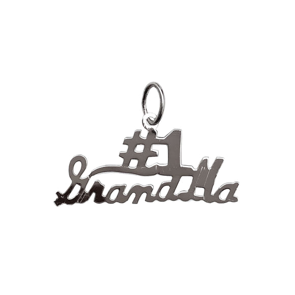 Silver Charms | Sterling Silver #1 GrandMa Charm | Grandmother Gifts